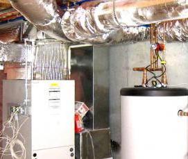 установка косвенного водонагревателя - вариант 3