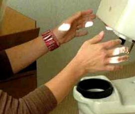 установка крепление унитаза - вариант 2