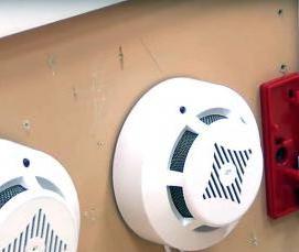 установка линейных пожарных извещателей - вариант 1