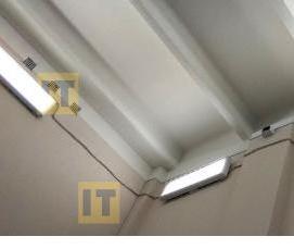 установка линейных пожарных извещателей - вариант 4