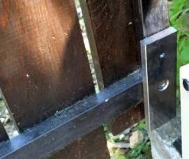 установка магнитного замка на калитку - модель 4