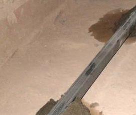 установка маячкового профиля на пол - вариант 4