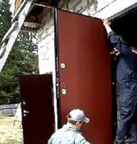 установка металлических дверей - вариант 3