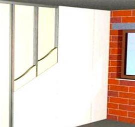 установка межкомнатных перегородок из гипсокартона - тип 3