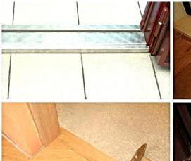 установка межкомнатных порожков - вариант 1