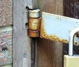 установка навесного замка - модель 4