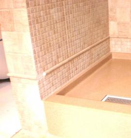 установка поддона душевой кабины - тип 4