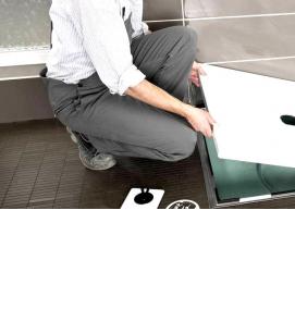 установка поддона душевой кабины - тип 2