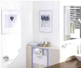 установка подвесного унитаза с инсталляцией - тип 1