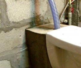 установка подвесного унитаза с инсталляцией - тип 3