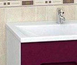 установка подвесной тумбы с раковиной - тип 3