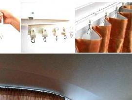 установка потолочного карниза для штор - вариант 3