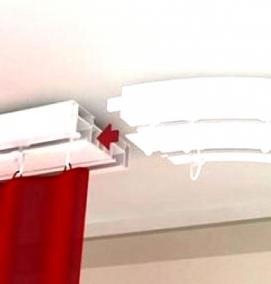 установка потолочного карниза на натяжной потолок - вариант 4