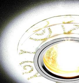 установка потолочных точечных светильников - тип 1