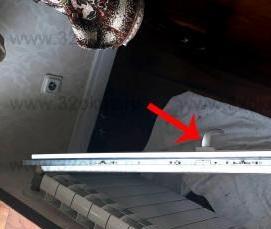 установка поворотно откидной фурнитуры - вариант 2