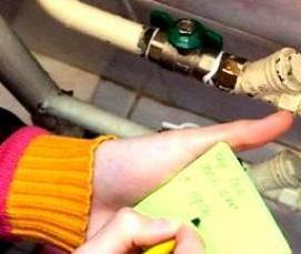 установка приборов считывания показаний счетчиков воды - модель 2