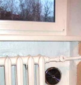 установка приточно вытяжного клапана - вариант 2