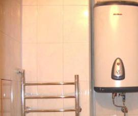 установка проточного водонагревателя в ванной - тип 3