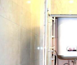 установка проточного водонагревателя в ванной - тип 2