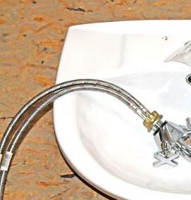 установка раковин со смесителем - модель 3