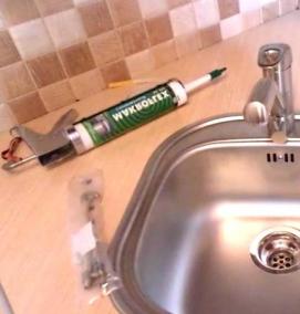 установка раковины - тип 1