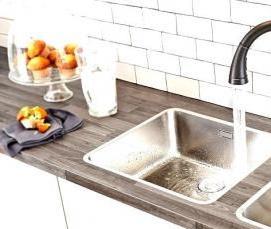 установка раковины на кухне - модель 1