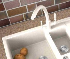 установка раковины на кухне - модель 2