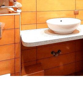 установка раковины на стиральную машину в ванной - модель 3