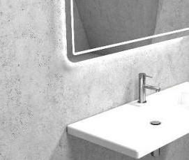 установка раковины с полупьедесталом - модель 4