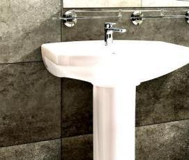 установка раковины тюльпан - модель 2