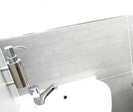 установка раковины в туалете - вариант 4