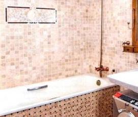 установка раковины в ванной над стиральной машиной - вариант 1