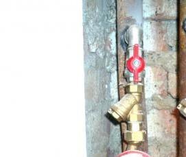 установка счетчика воды на полипропиленовые трубы - вариант 4