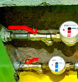 установка счетчика воды в частном доме - тип 3