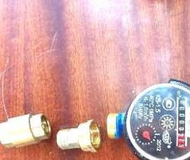 установка счетчиков потребления воды - модель 1