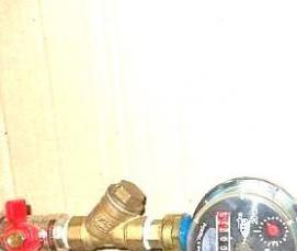 установка счетчиков учета воды в квартирах - вариант 4