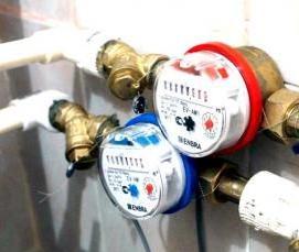 установка счетчиков воды и тепла - модель 1