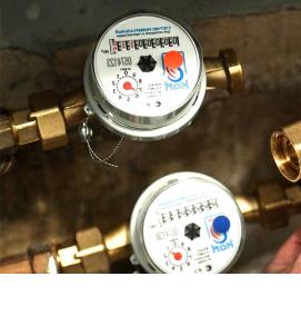 установка счетчиков воды с дистанционной передачей данных - тип 3