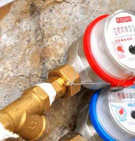 установка счетчиков воды с дистанционной передачей данных - тип 2