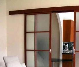 установка сдвижной двери - тип 4