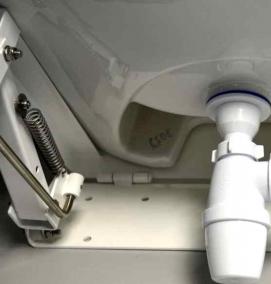 установка сифона на раковину с переливом - вариант 4