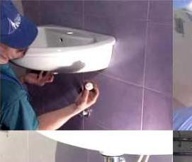 установка сифона на раковину в ванной - модель 4