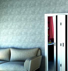 установка складной двери - модель 2