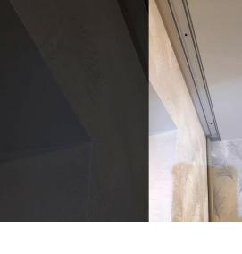 установка скрытого карниза - тип 3