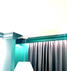 установка скрытого карниза - тип 2