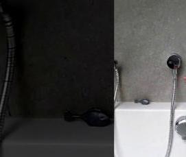 установка смесителя для душа - модель 1