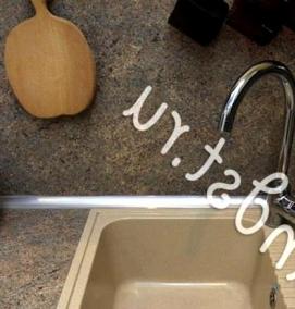 установка смесителя из искусственного камня - вариант 4