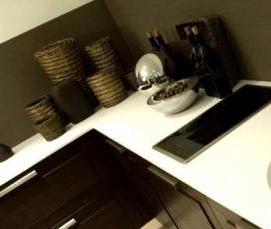 установка смесителя на каменную мойку - модель 4