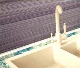 установка смесителя на мойку из искусственного камня - модель 1