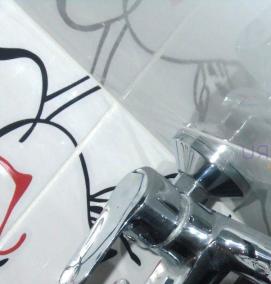 установка смесителя в стену - вариант 1